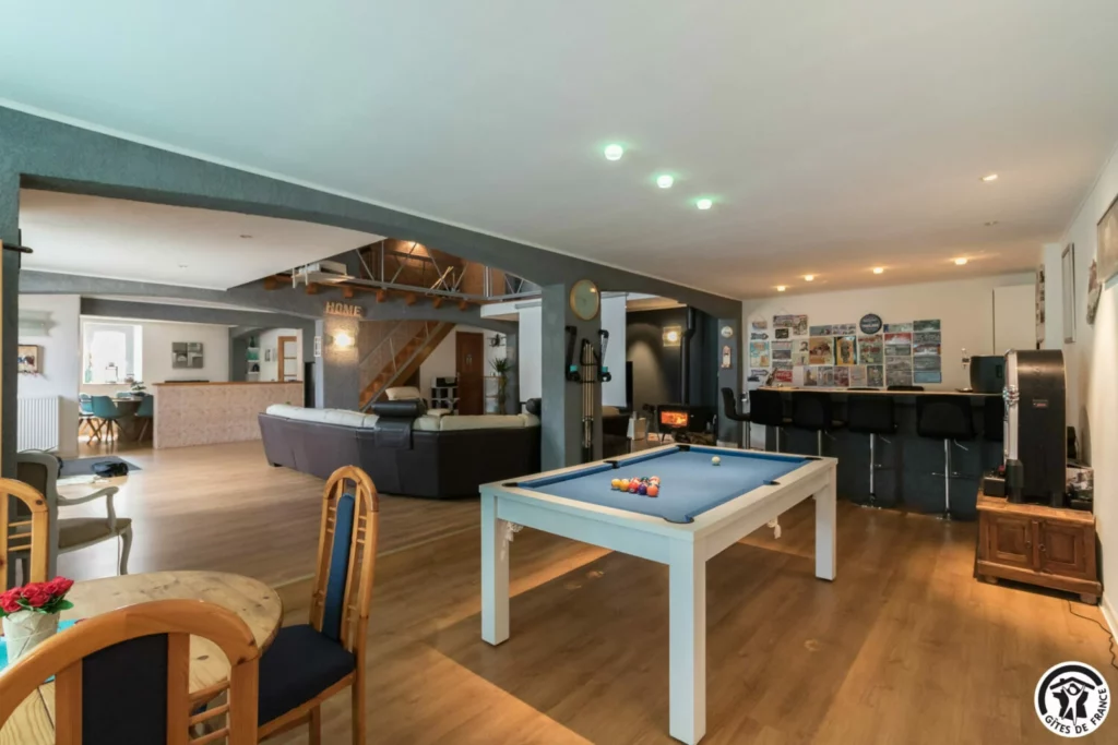 salle de jeux chambres d'hotes du moulin près de toulouse