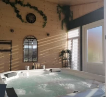 Spa gites du moulin lagardelle sur leze jacuzzi