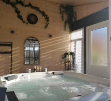 Spa gites du moulin lagardelle sur leze jacuzzi